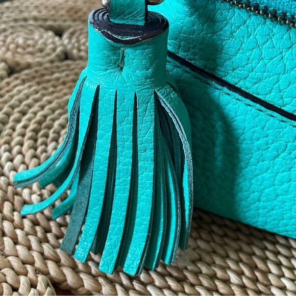 Kate Spade Leather Mini Carmen Southport Crossbody Shoulder Bag Turquoise Green - Picture 9 of 15